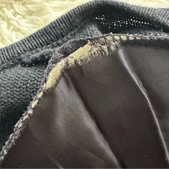 Vintage Arriviste Cardigan Holiday Ugly Christmas Sweater Beaded Black XL - Picture 13 of 13